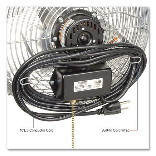 Image of Global Industrial® 294493 18" Industrial Workstation Fan, 4,600 CFM, 1/3 hp
