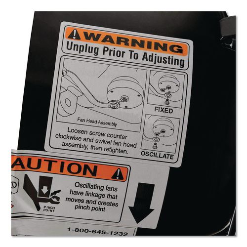 Image of Global Industrial® 292451 2 Speed Oscillating Outdoor Rated Wall Mount Fan, 30", Black