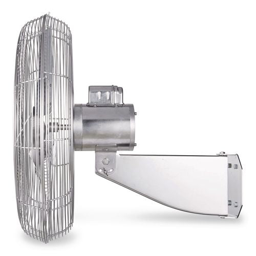 Image of Global Industrial® 293018 Washdown Wall Mount Fan, 24", 1 Speed, Silver