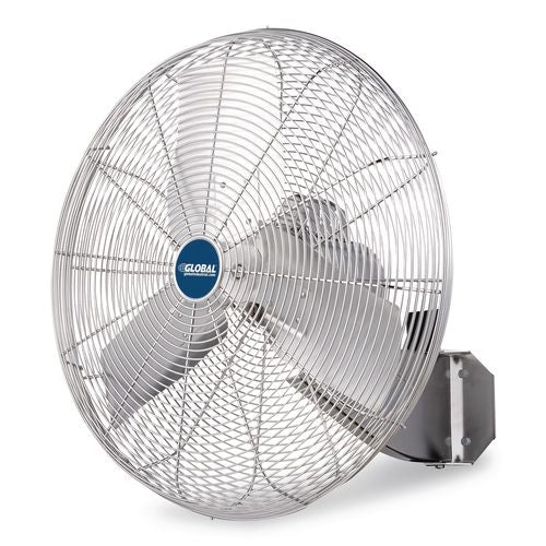 Image of Global Industrial® 293018 Washdown Wall Mount Fan, 24", 1 Speed, Silver