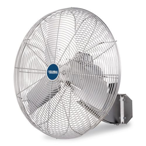 Image of Global Industrial® 293018 Washdown Wall Mount Fan, 24", 1 Speed, Silver