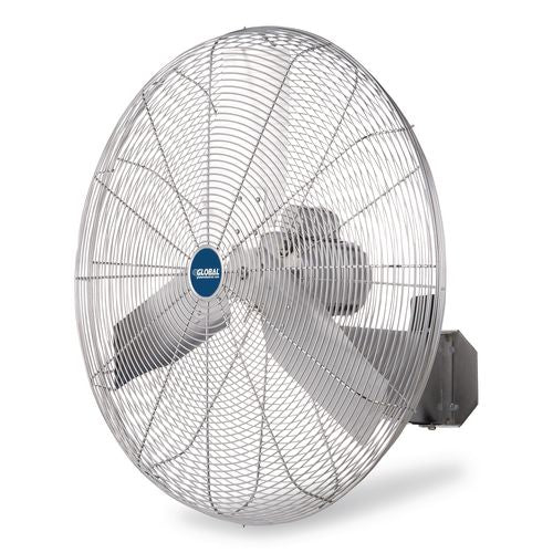 Image of Global Industrial® 293019 Washdown Wall Mount Fan, 30", 1 Speed, Silver
