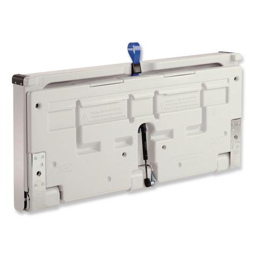 Image of Global Industrial® 641448 Stainless Steel Baby Changing Station, 34.6 x 17.37, Silver