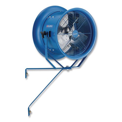 Image of Global Industrial® 293093 High Velocity Drum Fan with Yoke Mount, 18", 1 Speed, Blue