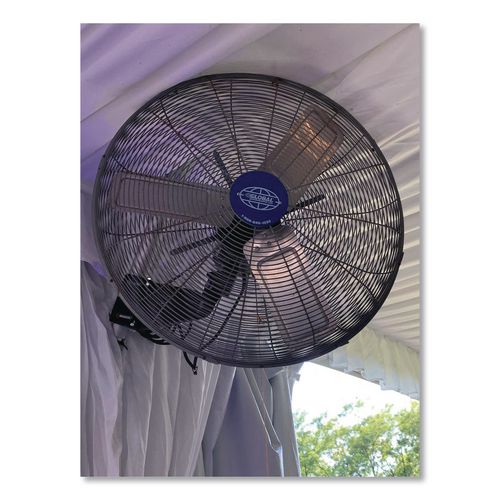 Image of Global Industrial® 293130 Industrial Wall Mounted Oscillating Fan, 20", 3 Speeds, Black