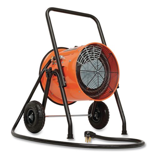 Image of Global Industrial® 653558 Portable Salamander Heater with Adjustable Thermostat, 10,000 W, 21.59 x 28 x 38.5, Orange