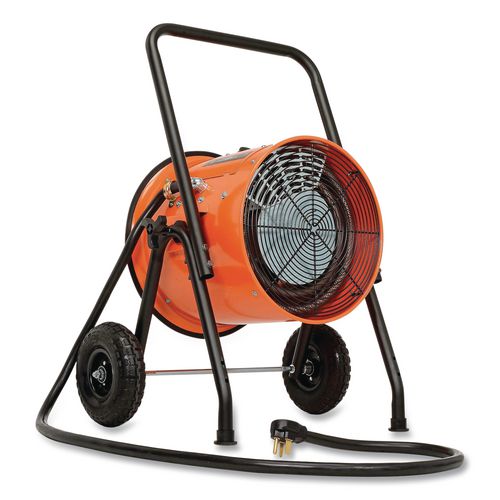 Image of Global Industrial® 653558 Portable Salamander Heater with Adjustable Thermostat, 10,000 W, 21.59 x 28 x 38.5, Orange
