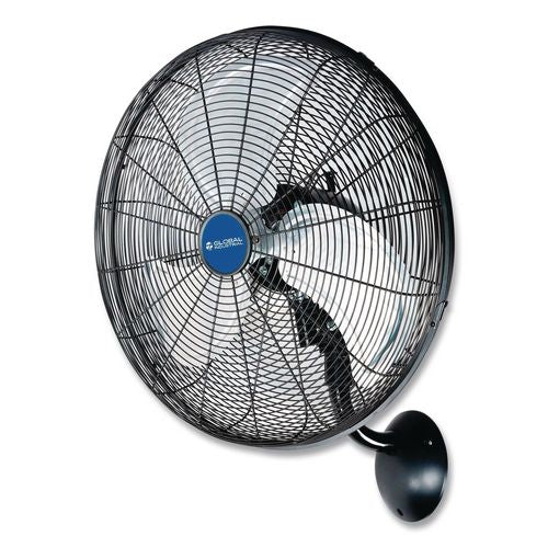 Image of Global Industrial® 293130 Industrial Wall Mounted Oscillating Fan, 20", 3 Speeds, Black