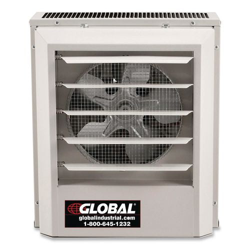 Image of Global Industrial® 246725 Unit Heater, Horizontal or Vertical Downflow, 5,000 W, 14.13 x 8.5 x 16, White