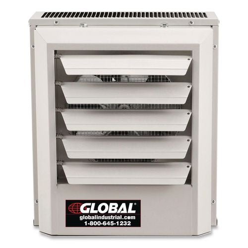 Image of Global Industrial® 246725 Unit Heater, Horizontal or Vertical Downflow, 5,000 W, 14.13 x 8.5 x 16, White