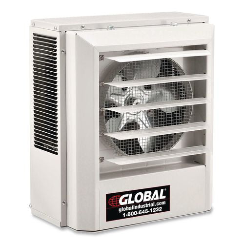 Image of Global Industrial® 246725 Unit Heater, Horizontal or Vertical Downflow, 5,000 W, 14.13 x 8.5 x 16, White