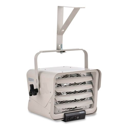 Image of Global Industrial® 246726 Unit Heater Horizontal Downflow with Remote, 7,500 W, 14.68 x 15 x 12.5, White
