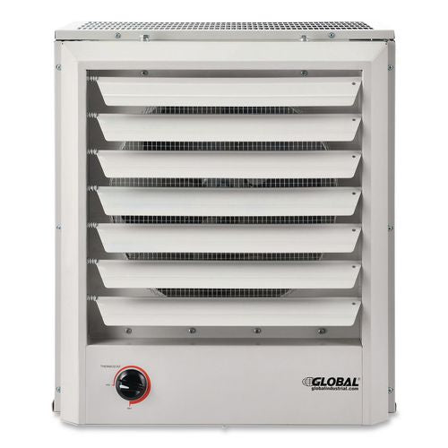 Image of Global Industrial® 246727 Unit Heater, Horizontal or Vertical Downflow, 20,000 W, 19 x 13.75 x 21.44, White