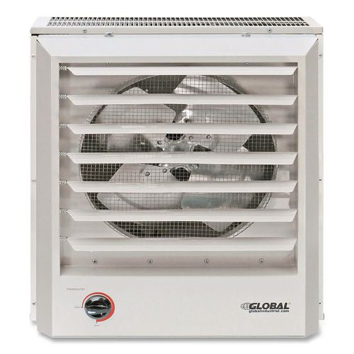 Image of Global Industrial® 246133 Unit Heater Horizontal or Vertical Downflow, Multi-Watt, 10,000 W, 19 x 8.5 x 21.44, White