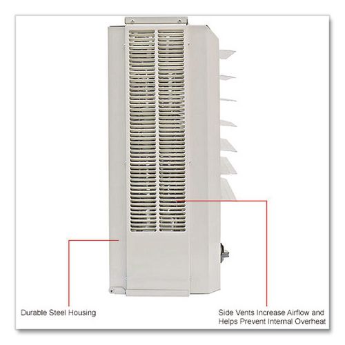 Image of Global Industrial® 246133 Unit Heater Horizontal or Vertical Downflow, Multi-Watt, 10,000 W, 19 x 8.5 x 21.44, White