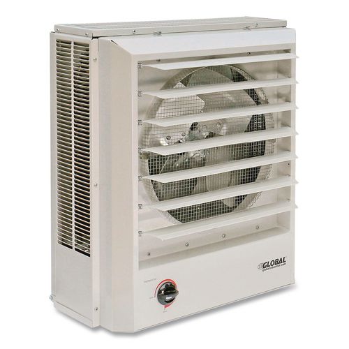 Image of Global Industrial® 246133 Unit Heater Horizontal or Vertical Downflow, Multi-Watt, 10,000 W, 19 x 8.5 x 21.44, White