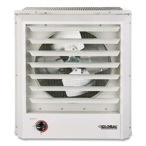 Image of Global Industrial® 246134 Unit Heater, Horizontal or Vertical Downflow, 15,000 W, 19 x 13.75 x 21.44, White