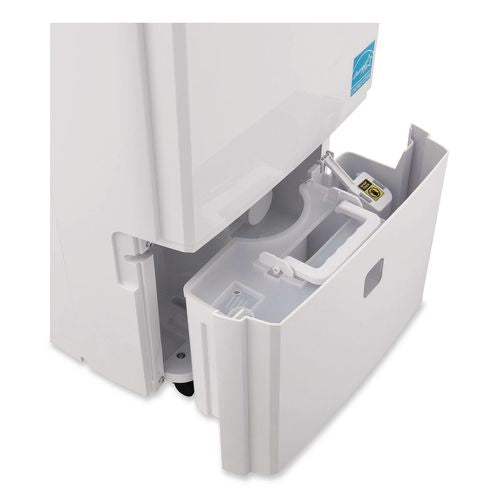 Image of Global Industrial® 246733 Portable Dehumidifier with Pump and Wi-Fi, 9.62 x 11.62 x 19.87, White