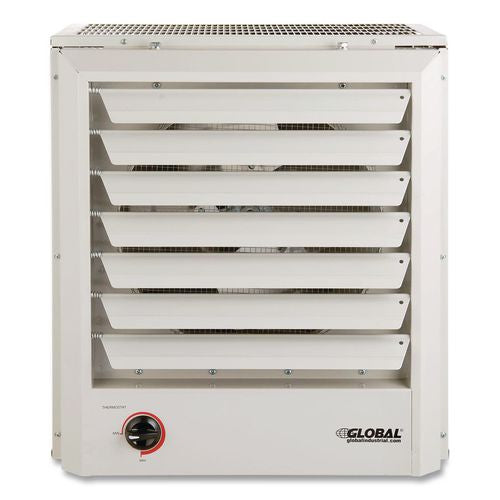Image of Global Industrial® 246134 Unit Heater, Horizontal or Vertical Downflow, 15,000 W, 19 x 13.75 x 21.44, White