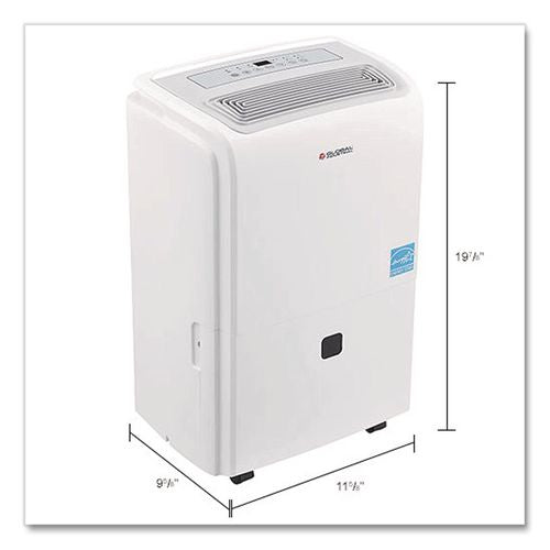 Image of Global Industrial® 246733 Portable Dehumidifier with Pump and Wi-Fi, 9.62 x 11.62 x 19.87, White