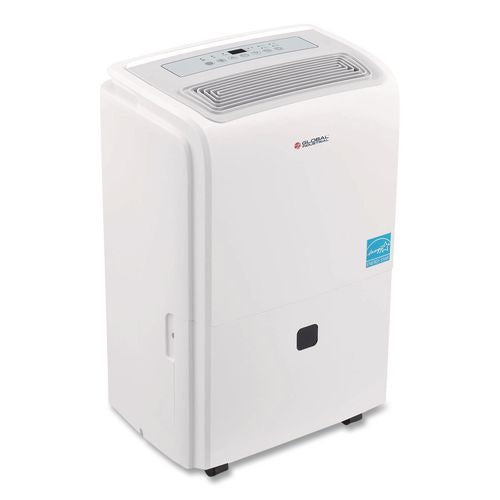 Image of Global Industrial® 246733 Portable Dehumidifier with Pump and Wi-Fi, 9.62 x 11.62 x 19.87, White