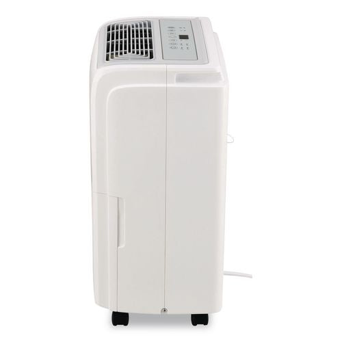 Image of Global Industrial® 246735 Portable Dehumidifier with Pump and Wi-Fi, 11.62 x 11.62 x 24.81, White
