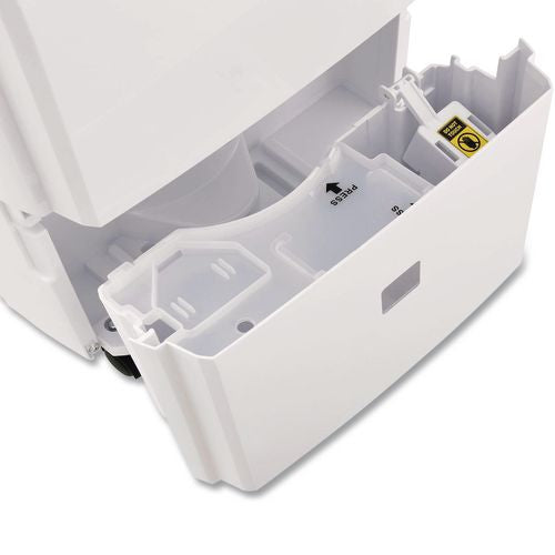 Image of Global Industrial® 246735 Portable Dehumidifier with Pump and Wi-Fi, 11.62 x 11.62 x 24.81, White