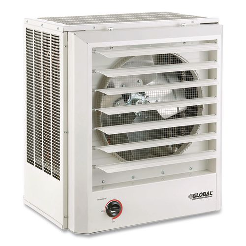 Image of Global Industrial® 246134 Unit Heater, Horizontal or Vertical Downflow, 15,000 W, 19 x 13.75 x 21.44, White