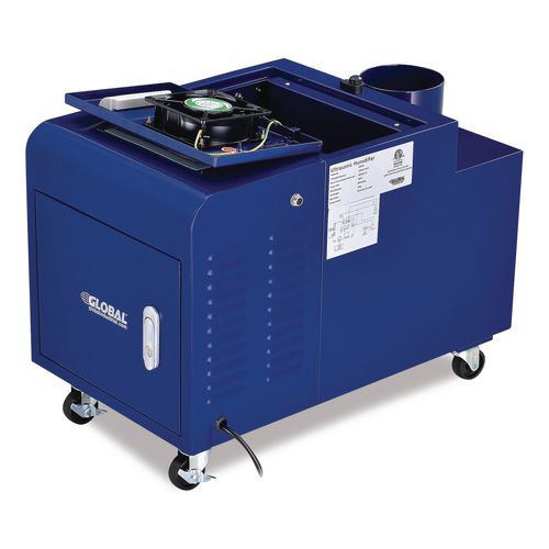 Image of Global Industrial® 246136 Ultrasonic Humidifier, 38 pt Tank Capacity, 150 pt Output, 13.75 x 23.62 x 18.25, Blue
