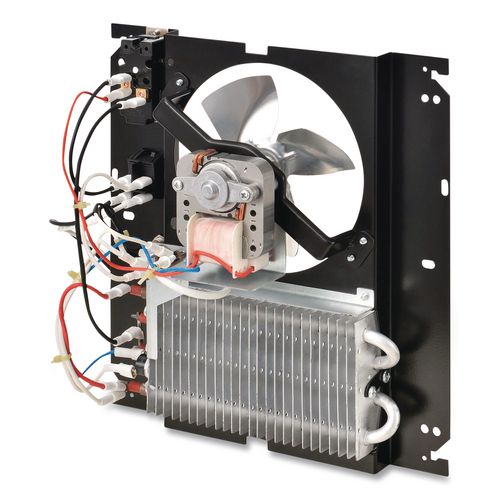 Image of Global Industrial® 246744 Fan Forced Wall Heater, Shaded Pole Motor, 1,500 W, 10.63 x 4.75 x 12.25, White