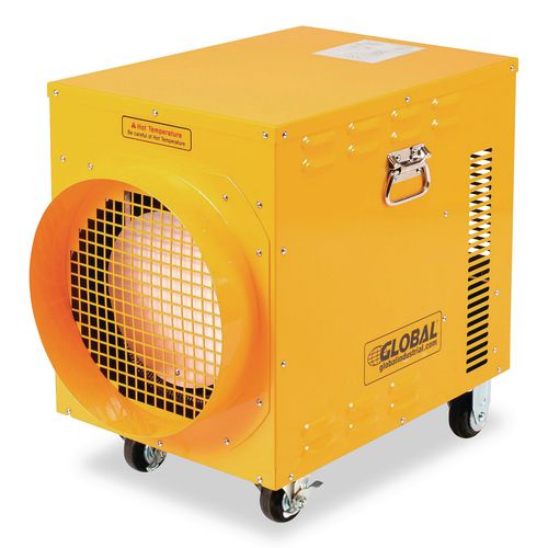 Image of Global Industrial® 246552 Portable Electric Heater, 15,000 W, 16.62 x 24.5 x 23, Yellow