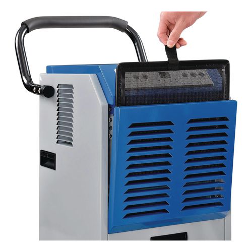 Image of Global Industrial® 246687 Commercial Dehumidifier with Humidistat, 70 pt Tank Capacity, 17 x 20.31 x 32.5, Gray