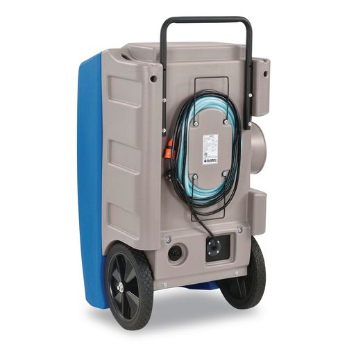 Image of Global Industrial® 246704 Low Grain Refrigerant Dehumidifier with Pump, 130 pt Tank Capacity, 22.43 x 20.81 x 37.81, Blue