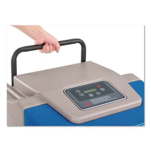 Image of Global Industrial® 246704 Low Grain Refrigerant Dehumidifier with Pump, 130 pt Tank Capacity, 22.43 x 20.81 x 37.81, Blue