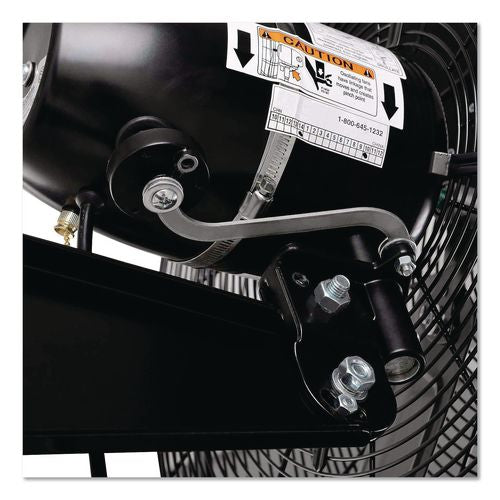 Image of Global Industrial® 292450 2-Speed Oscillating Outdoor Rated Wall Mount Fan, 24", Black