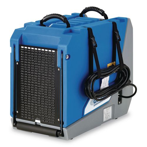 Image of Global Industrial® 246707 Crawl Space Commercial Dehumidifier With Pump, 90 pt Tank Capacity, 13.31 x 34 x 25, Blue