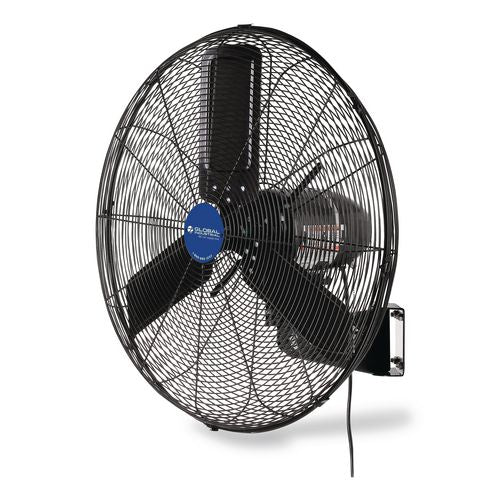 Image of Global Industrial® 292450 2-Speed Oscillating Outdoor Rated Wall Mount Fan, 24", Black