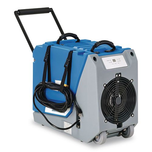 Image of Global Industrial® 246707 Crawl Space Commercial Dehumidifier With Pump, 90 pt Tank Capacity, 13.31 x 34 x 25, Blue