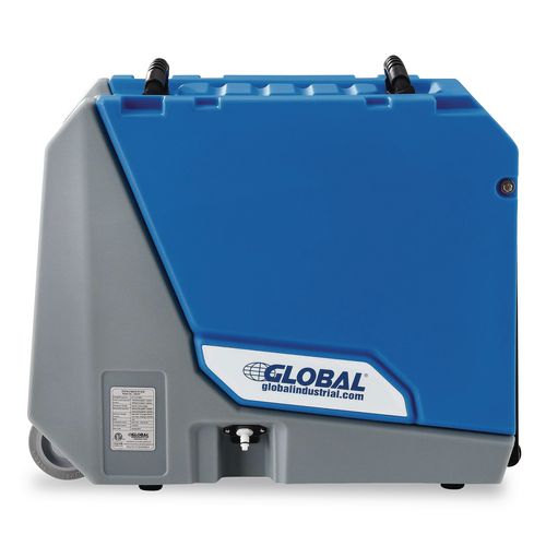 Image of Global Industrial® 246707 Crawl Space Commercial Dehumidifier With Pump, 90 pt Tank Capacity, 13.31 x 34 x 25, Blue