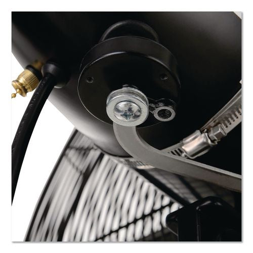 Image of Global Industrial® 292450 2-Speed Oscillating Outdoor Rated Wall Mount Fan, 24", Black
