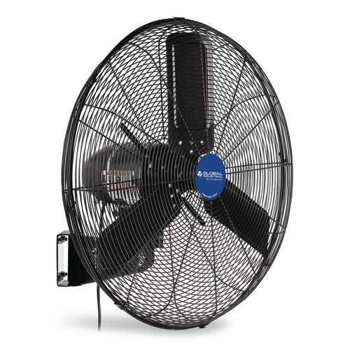 Image of Global Industrial® 292450 2-Speed Oscillating Outdoor Rated Wall Mount Fan, 24", Black