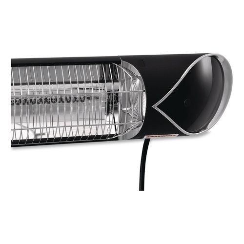 Image of Global Industrial® 246718 Infrared Patio Heater with Remote Control, 1,500 W, 35.38 x 5.13 x 3.5, Black
