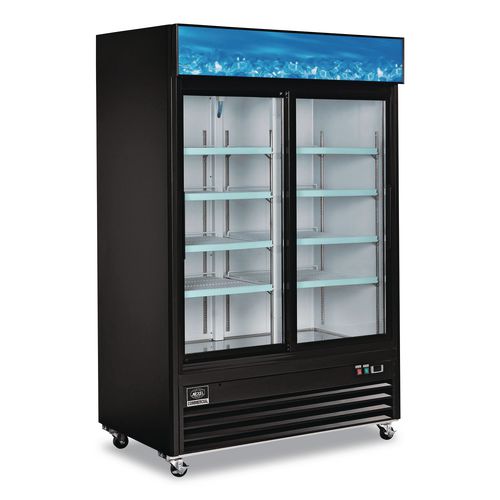 Image of Global Industrial® 243006 Nexel Merchandiser Refrigerator, 45 cu ft, Black