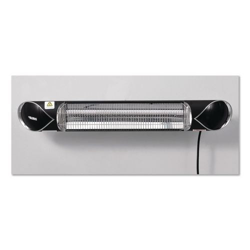 Image of Global Industrial® 246718 Infrared Patio Heater with Remote Control, 1,500 W, 35.38 x 5.13 x 3.5, Black