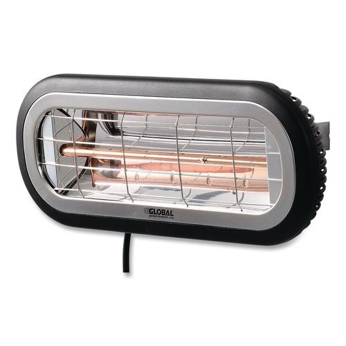 Image of Global Industrial® 246721 Infrared Patio Heater Low Glare, 1,500 W, 3 x 7 x 7.5, Black