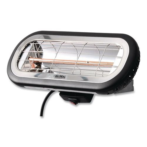 Image of Global Industrial® 246721 Infrared Patio Heater Low Glare, 1,500 W, 3 x 7 x 7.5, Black
