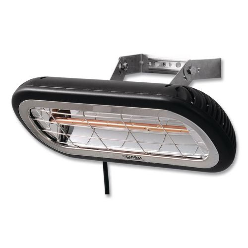 Image of Global Industrial® 246721 Infrared Patio Heater Low Glare, 1,500 W, 3 x 7 x 7.5, Black