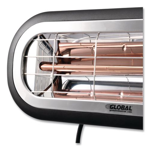 Image of Global Industrial® 246721 Infrared Patio Heater Low Glare, 1,500 W, 3 x 7 x 7.5, Black