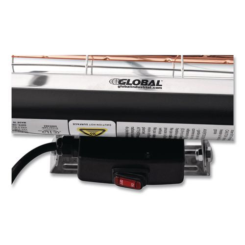 Image of Global Industrial® 246721 Infrared Patio Heater Low Glare, 1,500 W, 3 x 7 x 7.5, Black