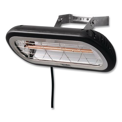 Image of Global Industrial® 246721 Infrared Patio Heater Low Glare, 1,500 W, 3 x 7 x 7.5, Black